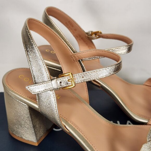 Cole Haan Josie Chain Sandal - Soft Gold Leather - Picture 3 of 10